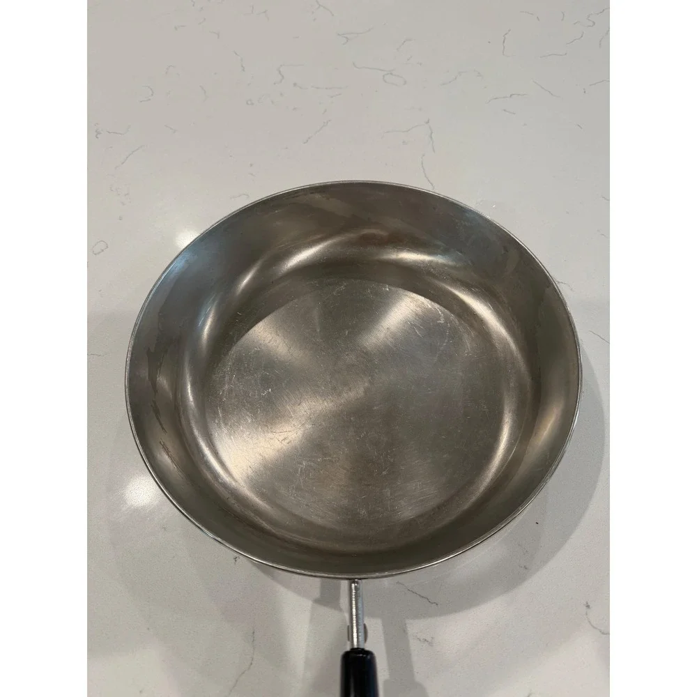 Vintage Revere Ware 10 Inch Copper Clad Bottom Skillet Frying Pan Made in USA